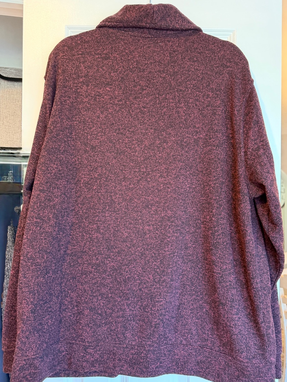 Old Navy | Shawl Collar Cardigan | Maroon Heather | Size XXL - Picture 3 of 6